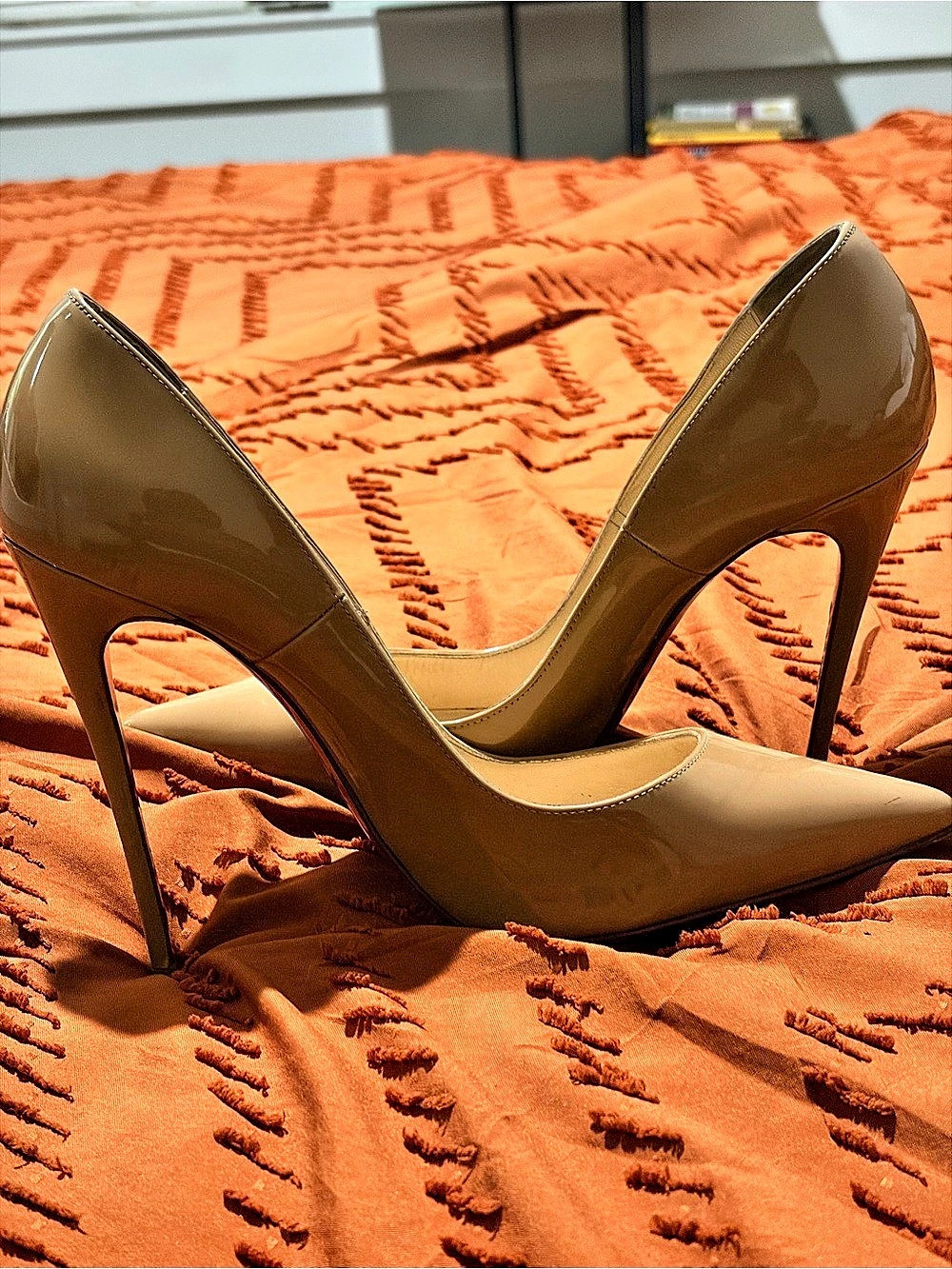 Christian Louboutin So Kate 120 Patent Calf Pumps Brown